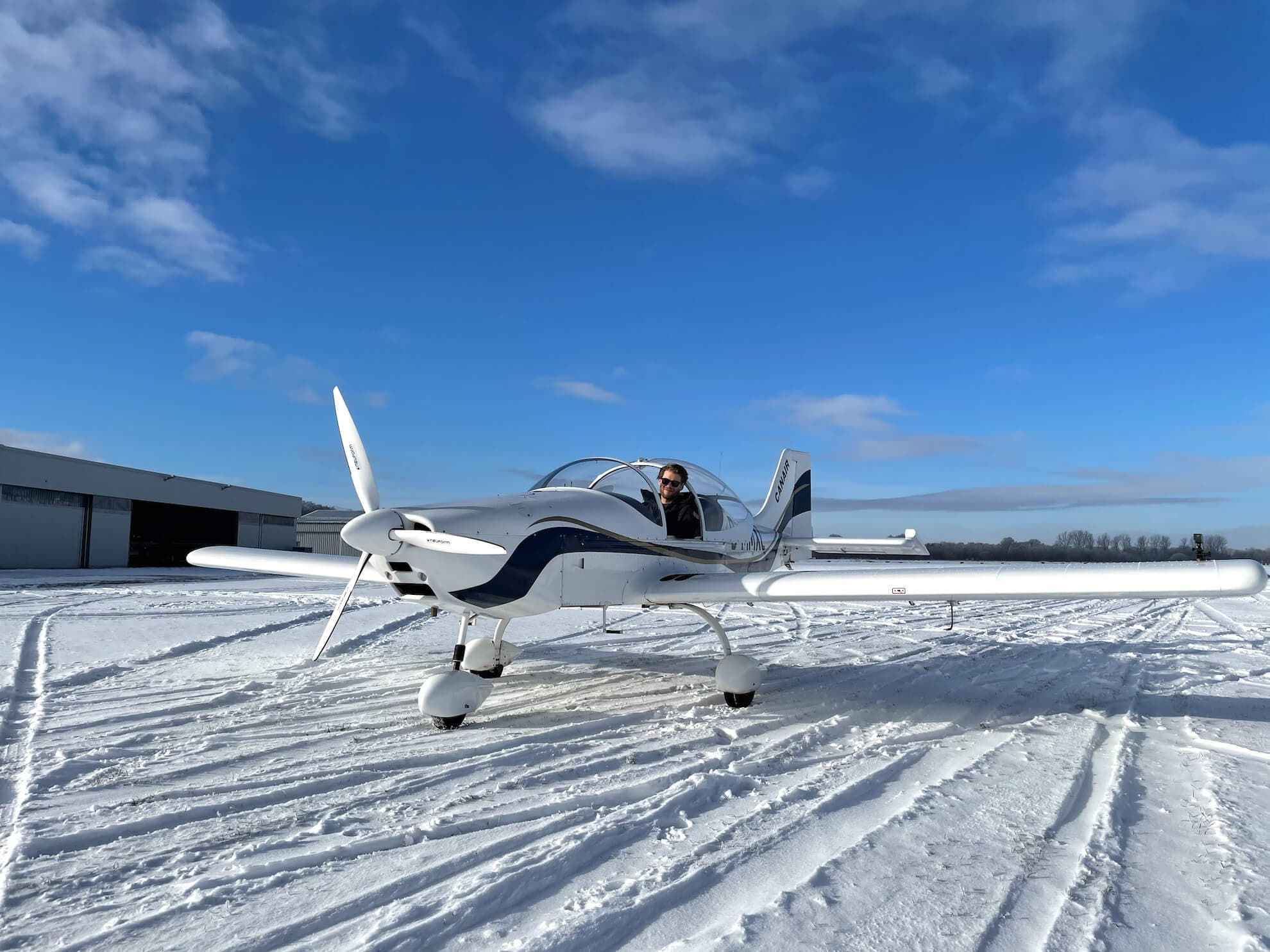 Daniel Reiser im Cockpit